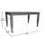Flash Furniture KER-T-799-GRY-60-GG 60" Heavy Duty Rectangle Wood Table with Turned Wooden Legs, Antique Gray Finish addl-4