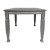 Flash Furniture KER-T-799-GRY-60-GG 60" Heavy Duty Rectangle Wood Table with Turned Wooden Legs, Antique Gray Finish addl-8