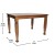 Flash Furniture KER-T-799-WAL-47-GG 47" Heavy Duty Rectangle Wood Table with Turned Wooden Legs, Walnut Matte Finish addl-4