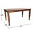 Flash Furniture KER-T-799-WAL-60-GG 60" Heavy Duty Rectangle Wood Table with Turned Wooden Legs, Walnut Matte Finish addl-4
