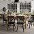 Flash Furniture KER-T-851-BRN-60-GG 60" Solid Wood Trestle Base, Farmhouse Style Dining Table, Light Cappuccino Finish addl-5