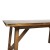 Flash Furniture KER-T-851-BRN-60-GG 60" Solid Wood Trestle Base, Farmhouse Style Dining Table, Light Cappuccino Finish addl-7