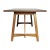 Flash Furniture KER-T-851-BRN-60-GG 60" Solid Wood Trestle Base, Farmhouse Style Dining Table, Light Cappuccino Finish addl-8