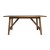 Flash Furniture KER-T-851-BRN-60-GG 60" Solid Wood Trestle Base, Farmhouse Style Dining Table, Light Cappuccino Finish addl-9