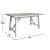 Flash Furniture KER-T-851-WHT-60-GG 60" Solid Wood Trestle Base, Farmhouse Style Dining Table, Antique White Finish addl-4