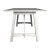 Flash Furniture KER-T-851-WHT-60-GG 60" Solid Wood Trestle Base, Farmhouse Style Dining Table, Antique White Finish addl-8