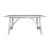 Flash Furniture KER-T-851-WHT-60-GG 60" Solid Wood Trestle Base, Farmhouse Style Dining Table, Antique White Finish addl-9