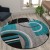 Flash Furniture KP-RG953-55-TQ-GG Audra Collection Round 5