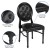 Flash Furniture LE-B-B-T-MON-GG Hercules King Chair with Tufted Back, Black Vinyl Seat and Black Frame addl-3