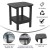 Flash Furniture LE-HMP-1035-1517H-BK-GG Black All Weather HDPE 2-Tier Adirondack Side Table addl-3
