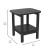 Flash Furniture LE-HMP-1035-1517H-BK-GG Black All Weather HDPE 2-Tier Adirondack Side Table addl-4