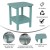 Flash Furniture LE-HMP-1035-1517H-BL-GG Blue All Weather HDPE 2-Tier Adirondack Side Table addl-3
