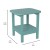 Flash Furniture LE-HMP-1035-1517H-BL-GG Blue All Weather HDPE 2-Tier Adirondack Side Table addl-4