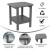 Flash Furniture LE-HMP-1035-1517H-GY-GG Gray All Weather HDPE 2-Tier Adirondack Side Table addl-3