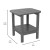 Flash Furniture LE-HMP-1035-1517H-GY-GG Gray All Weather HDPE 2-Tier Adirondack Side Table addl-4