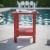 Flash Furniture LE-HMP-1035-1517H-RD-GG Red All Weather HDPE 2-Tier Adirondack Side Table addl-1