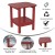 Flash Furniture LE-HMP-1035-1517H-RD-GG Red All Weather HDPE 2-Tier Adirondack Side Table addl-3