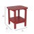Flash Furniture LE-HMP-1035-1517H-RD-GG Red All Weather HDPE 2-Tier Adirondack Side Table addl-4