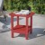 Flash Furniture LE-HMP-1035-1517H-RD-GG Red All Weather HDPE 2-Tier Adirondack Side Table addl-5