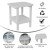 Flash Furniture LE-HMP-1035-1517H-WT-GG White All Weather HDPE 2-Tier Adirondack Side Table addl-3