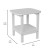 Flash Furniture LE-HMP-1035-1517H-WT-GG White All Weather HDPE 2-Tier Adirondack Side Table addl-4