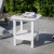 Flash Furniture LE-HMP-1035-1517H-WT-GG White All Weather HDPE 2-Tier Adirondack Side Table addl-5