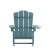 Flash Furniture LE-HMP-1044-10-BL-GG Blue HDPE Adirondack Chair with Cup Holder addl-7