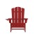 Flash Furniture LE-HMP-1044-10-RD-GG Red HDPE Adirondack Chair with Cup Holder addl-10