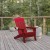 Flash Furniture LE-HMP-1044-10-RD-GG Red HDPE Adirondack Chair with Cup Holder addl-1