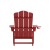 Flash Furniture LE-HMP-1044-10-RD-GG Red HDPE Adirondack Chair with Cup Holder addl-7