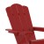 Flash Furniture LE-HMP-1044-10-RD-GG Red HDPE Adirondack Chair with Cup Holder addl-8