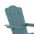 Flash Furniture LE-HMP-1044-110-BL-GG Blue HDPE Adirondack Chair with Cup Holder and Pull Out Ottoman addl-8