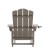 Flash Furniture LE-HMP-1044-110-BR-GG Brown HDPE Adirondack Chair with Cup Holder and Pull Out Ottoman addl-7