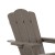 Flash Furniture LE-HMP-1044-110-BR-GG Brown HDPE Adirondack Chair with Cup Holder and Pull Out Ottoman addl-8