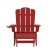 Flash Furniture LE-HMP-1044-110-RD-GG Red HDPE Adirondack Chair with Cup Holder and Pull Out Ottoman addl-10