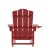 Flash Furniture LE-HMP-1044-110-RD-GG Red HDPE Adirondack Chair with Cup Holder and Pull Out Ottoman addl-7