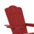 Flash Furniture LE-HMP-1044-110-RD-GG Red HDPE Adirondack Chair with Cup Holder and Pull Out Ottoman addl-8