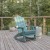 Flash Furniture LE-HMP-1044-31-BL-GG Blue HDPE Adirondack Rocking Chair with Cup Holder addl-1