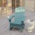 Flash Furniture LE-HMP-1044-31-BL-GG Blue HDPE Adirondack Rocking Chair with Cup Holder addl-5