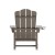 Flash Furniture LE-HMP-1044-31-BR-GG Brown HDPE Adirondack Rocking Chair with Cup Holder addl-6