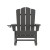 Flash Furniture LE-HMP-1044-31-GY-GG Gray HDPE Adirondack Rocking Chair with Cup Holder addl-10