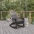 Flash Furniture LE-HMP-1044-31-GY-GG Gray HDPE Adirondack Rocking Chair with Cup Holder addl-1