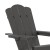 Flash Furniture LE-HMP-1044-31-GY-GG Gray HDPE Adirondack Rocking Chair with Cup Holder addl-8