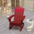 Flash Furniture LE-HMP-1044-31-RD-GG Red HDPE Adirondack Rocking Chair with Cup Holder addl-5