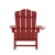 Flash Furniture LE-HMP-1044-31-RD-GG Red HDPE Adirondack Rocking Chair with Cup Holder addl-7