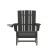 Flash Furniture LE-HMP-1045-10-BK-GG Black HDPE Adirondack Chair with Cup Holder addl-10