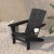 Flash Furniture LE-HMP-1045-10-BK-GG Black HDPE Adirondack Chair with Cup Holder addl-5