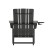 Flash Furniture LE-HMP-1045-10-BK-GG Black HDPE Adirondack Chair with Cup Holder addl-7