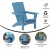 Flash Furniture LE-HMP-1045-10-BL-GG Blue Adirondack Patio Chair with Cup Holder addl-3