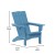 Flash Furniture LE-HMP-1045-10-BL-GG Blue Adirondack Patio Chair with Cup Holder addl-4